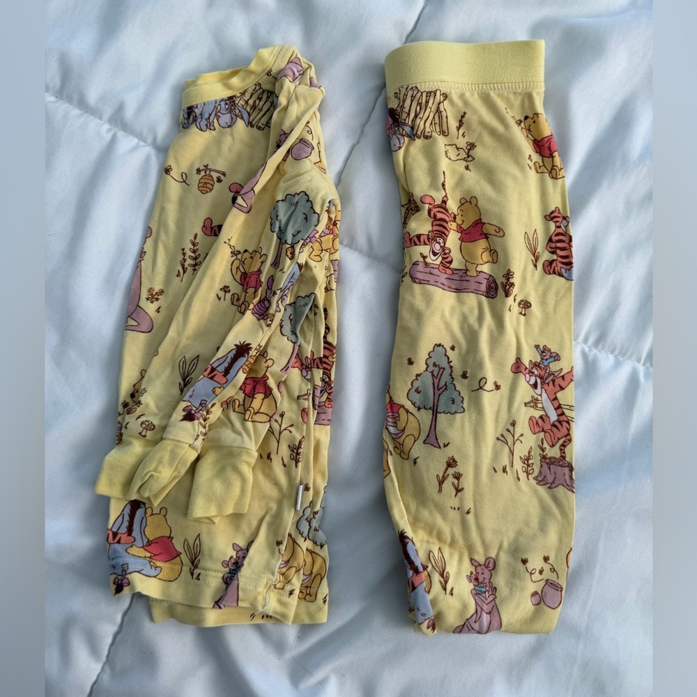 Disney Pastel Yellow Baby Outfit with Characters